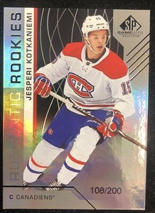 2018-19 SP Game Used Rainbow #140 Jesperi Kotkaniemi /200 - NM-MT