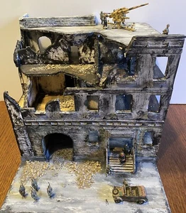 DIORAMA BUILDING EN RUINE BERLIN 1945 WW2 1/72 (252) - Foto 1 di 12