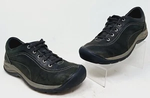 Scarpe Keen donna Presidio II sneakers comode casual stringate in pelle nera taglia 9 - Foto 1 di 8