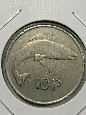 1980 Ireland 10 Pence Foreign Coin #591 - Image 1 of 2