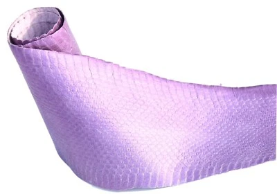 Piel de serpiente púrpura claro perlado piel de serpiente Elaphe piel cuero suministros artesanales Foto 1 de 4