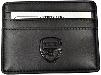 Arsenal FC Official Black Credit Card Holder Wallet - Image 1 of 2