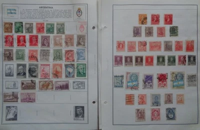 Amérique Latine, lot de plus de 420 timbres sur feuilles - Photo 1/4