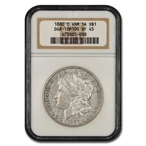 1880-O Morgan Dollar XF-45 NGC (VAM 1A, DGR, Top 100) - Picture 1 of 3