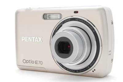 🌸[NEAR MINT+++] PENTAX Optio E70 Kompakte Digitalkamera 3x Zoom Silber von... - Bild 1 von 4
