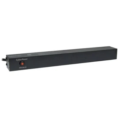 CyberPower PDU15B12R Basic PDU, 100-125V, 15A (Derated to 12A), 12 Outlets, 1U - Image 1 of 4