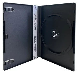 100 PREMIUM STANDARD schwarze Einzel-DVD-Hüllen 14 mm (100 % neues Material) - Bild 1 von 4