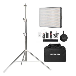Aputure Amaran P60c RGBWW pannello LED a colori fotografia luce Sidus +2,8 m supporto - Foto 1 di 12
