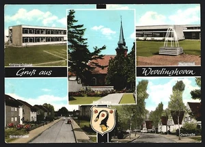 AK Wevelinghoven / Erft, Kolping-Schule, Hallenbad, Evgl. Kirche, Birkenstraße, - Picture 1 of 2