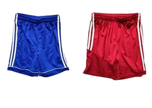 Adidas Climacool Boys Shorts  L 13-14 Lot of 2 Red Blue - Picture 1 of 4