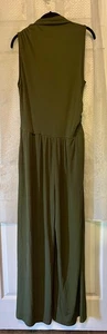 New CIDER Women's Sleeveless Wide Leg Jumpsuit Romper Olive Green NWT XL - Picture 1 of 10