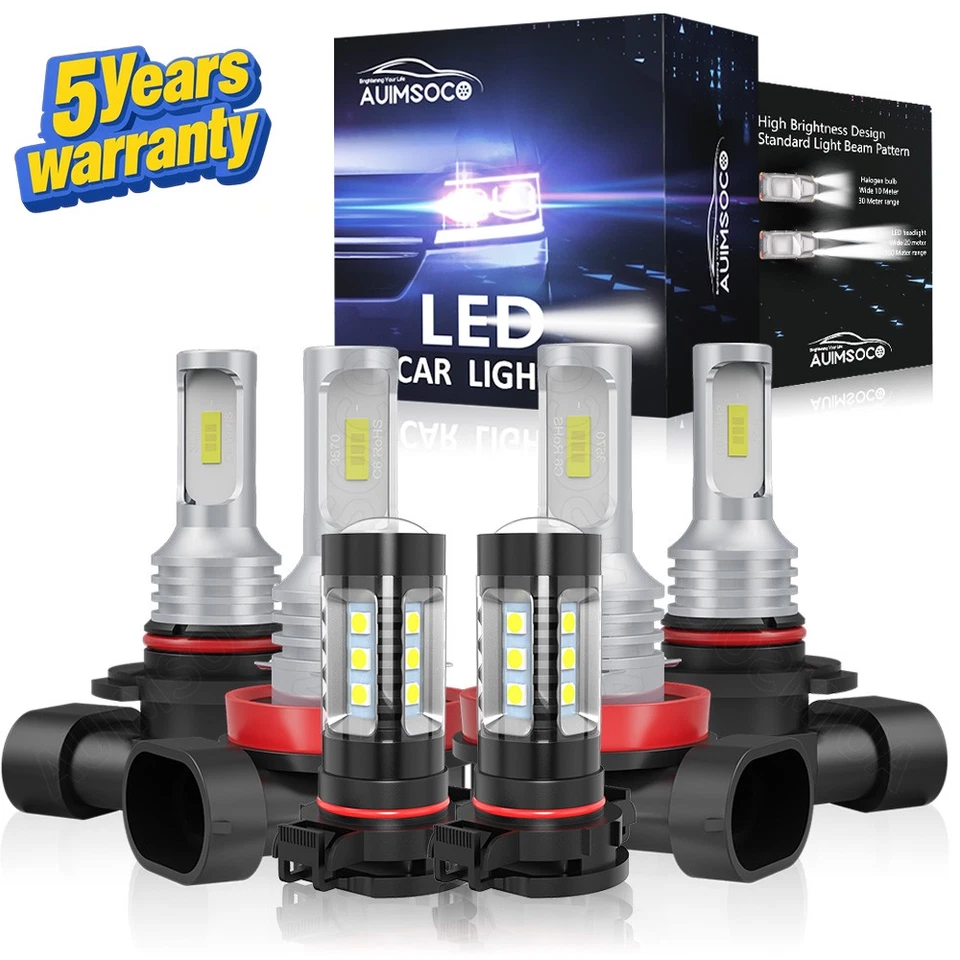 For 2007-2019 Chevrolet Silverado 3500 HD LED Headlights + Fog Light Combo Kit - Image 1 of 4