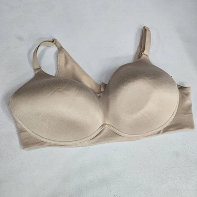 Cacique Women Bra 38DD Beige T Shirt Lightly Lined Wireless Strap Adjustable - Image 1 of 4