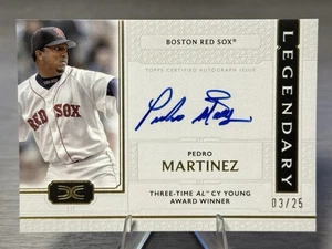 🔥PEDRO MARTINEZ 2024 Topps Definitive Legendary Autographs Auto /25 #RED SOX!🔥 - Picture 1 of 2