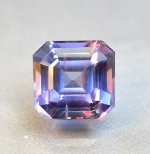 AAA+ 6.15 Ct Rare Color Change Alexandrite Square Cut Loose Gemstone Certified
