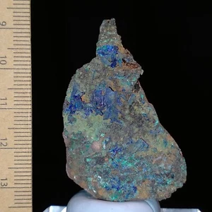 Azurite & Malachite in matrix natural copper ore crystallized specimen 136ct - Picture 1 of 7