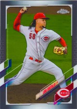 Luis Castillo 2021 Topps Chrome Baseball MLB Base Card #31 Cincinnati Reds MLB