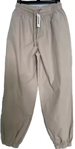 Garage Parachute Parker Pant S Women High Waist Balloon Cinch 90’s Y2k Beige NWT - Picture 1 of 11