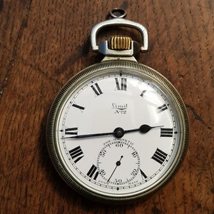 Orologio da tasca Limit n.2 Swiss Made cassa cromata ottime condizioni GWO anni '30 circa - Foto 1 di 15