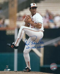 Signed 8x10 MIKE BODDICKER "WS 1983 Champs " Baltimore Orioles Photo COA - Picture 1 of 1