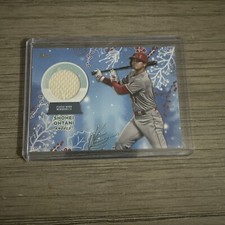SHOHEI OHTANI 2023 Topps Holiday Mega Player Worn JERSEY RELIC Card #RC-SO