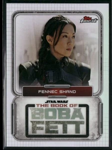 Star Wars Topps Finest 2022 Insert Refractor Fennec Shand Book Of Boba Fett BF-2 - Picture 1 of 2