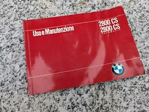 BMW 2800 CS COUPE' AUT 1970 LIBRETTO USO MANUTENZIONE ITALIANO ORIGINALE VINTAGE - Foto 1 di 10
