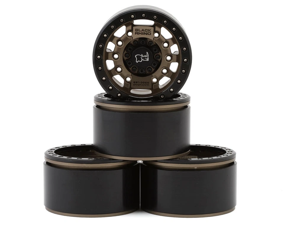 RC4WD Black Rhino Avenger 1.9" Aluminum Internal Beadlock Wheels (Bronze) (4) - Image 1 of 4