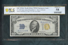 1934A North Africa Wwii Emergency Issue $10 dollars Fr # 2309 Pcgs 58