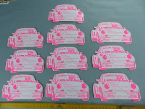 Lot of 10 stickers stickers PORSCHE MUSEUM SINSHEIM stickers VINTAGE E2 - Picture 1 of 2