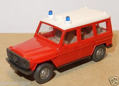 WIKING Ho 1/87 Mercedes 230 G Vrw 4X4 Rosso Genieri Pompieri Emergenza #609 N - Immagine 1 di 3