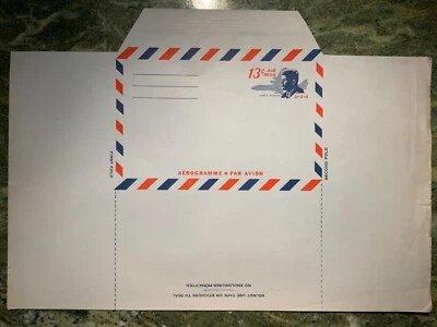 SCOTT #UC38D MINT AIR LETTER SHEET with REVERSED DIE CUTTING - UNFOLDED - Image 1 of 2