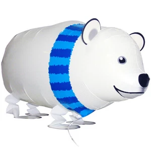 Polar Bear-Shaped Air Walking Balloon, best for animal-themed party decorations. - Picture 1 of 1