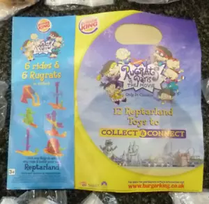 NEW UNOPENED BURGER KING "RUG RATS IN PARIS THE MOVIE " FULL SET 12 TOYS c 2001 - Picture 1 of 7