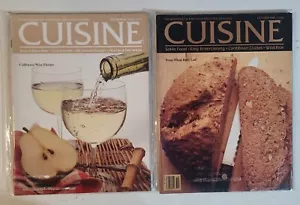Lot of 2 Vintage CUISINE Magazines from 1980 Wine, Bread - Picture 1 of 3