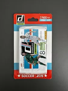 2016 Donruss Fußball NEU versiegelte Blisterpackung (2 Packungen + 3 Bonuskarten) Pulisic RC - Bild 1 von 5
