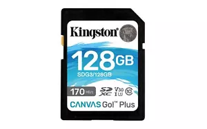 740617301458 Kingston Technology 128GB SDXC Canvas Go Plus 170R C10 UHS-I U3 V30 - Zdjęcie 1 z 5