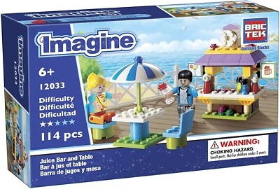 BRICTEK Imagine Juice Bar and Table Interlocking Building Brick Toy NEW - Image 1 of 2
