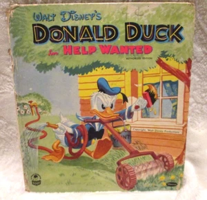 Vintage~Walt Disney's~Donald Duck in Help Wanted~Adapted by George Wheeler~1955 - Picture 1 of 14