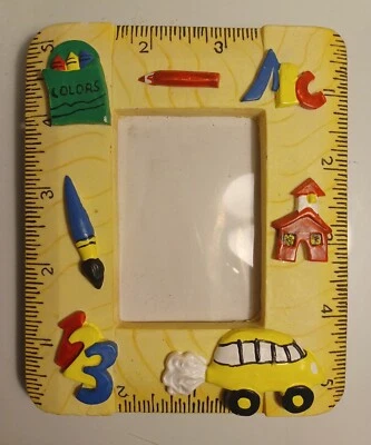 Cuadro de colores de colección de días escolares casa escolar regla marco de 5" 3x2  Foto 1 de 4