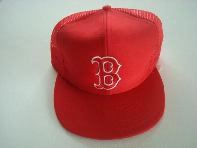 BOSTON RED SOX DISEÑADOR SOMBREROS CAMIONERO AÑOS 80 90 GORRA SNAPBACK VINTAGE S2 Foto 1 de 4