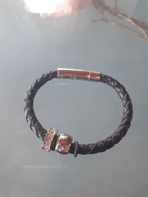 Energetix Leder Armband  Größe M schwarz  - Bild 1 von 3