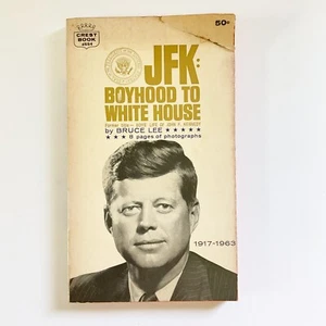 JFK Boyhood To Whitehouse Bruce Lee John F Kennedy Softcover Book - Picture 1 of 16