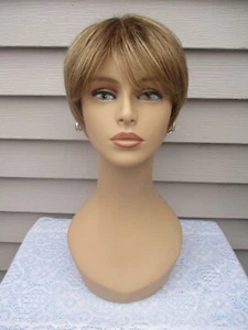 Rene Of Paris Wig SAMY ~ MOCHACCINO Lt Brown Strawberry Blonde HL Tapered Pixie - Picture 1 of 10