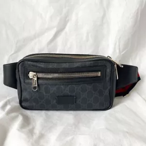 Gucci Grey Canvas Guccisima Belt Bag - Picture 1 of 10