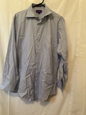 Camisa EGARA Algodón Egipcio Sin Plancha Calce Ajustado Botón Delantero Talla L 16.5 32/33 Ms62 Foto 1 de 3