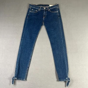 Rag and Bone Womens Stevie Capri Jeans 28x27 Blue Paz Denim Tie Ankle Skinny - Picture 1 of 14