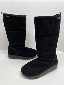 Skechers Tone-ups Stiefel schwarz Wildleder Plateau Sohle Kunstfell 38709 Damen Gr. 11 - Bild 1 von 9