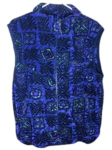Vintage Aztec Eastern Mountain Sports EMS Women's Vest Tribal Purple Green Large - Picture 1 of 6
