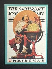 1993 Comic Image Santa Claus Norman Rockwell Christmas Holiday Trading Card